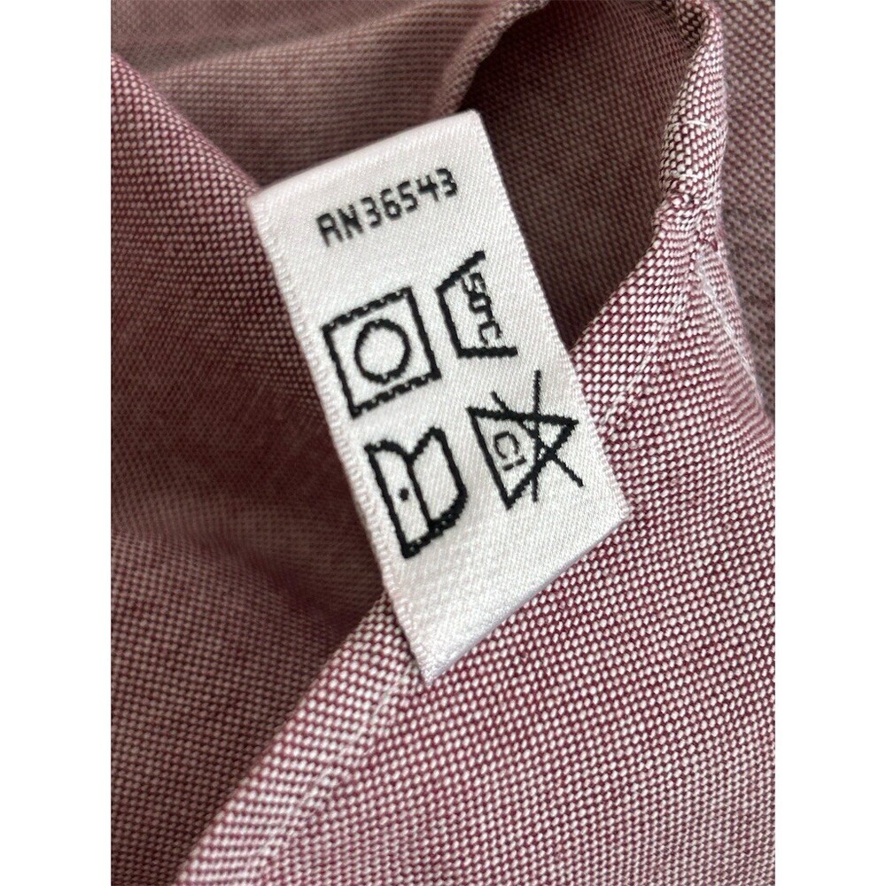Van Heusen Light Burgundy Button-Up Dress Shirt - Picture 5 of 7
